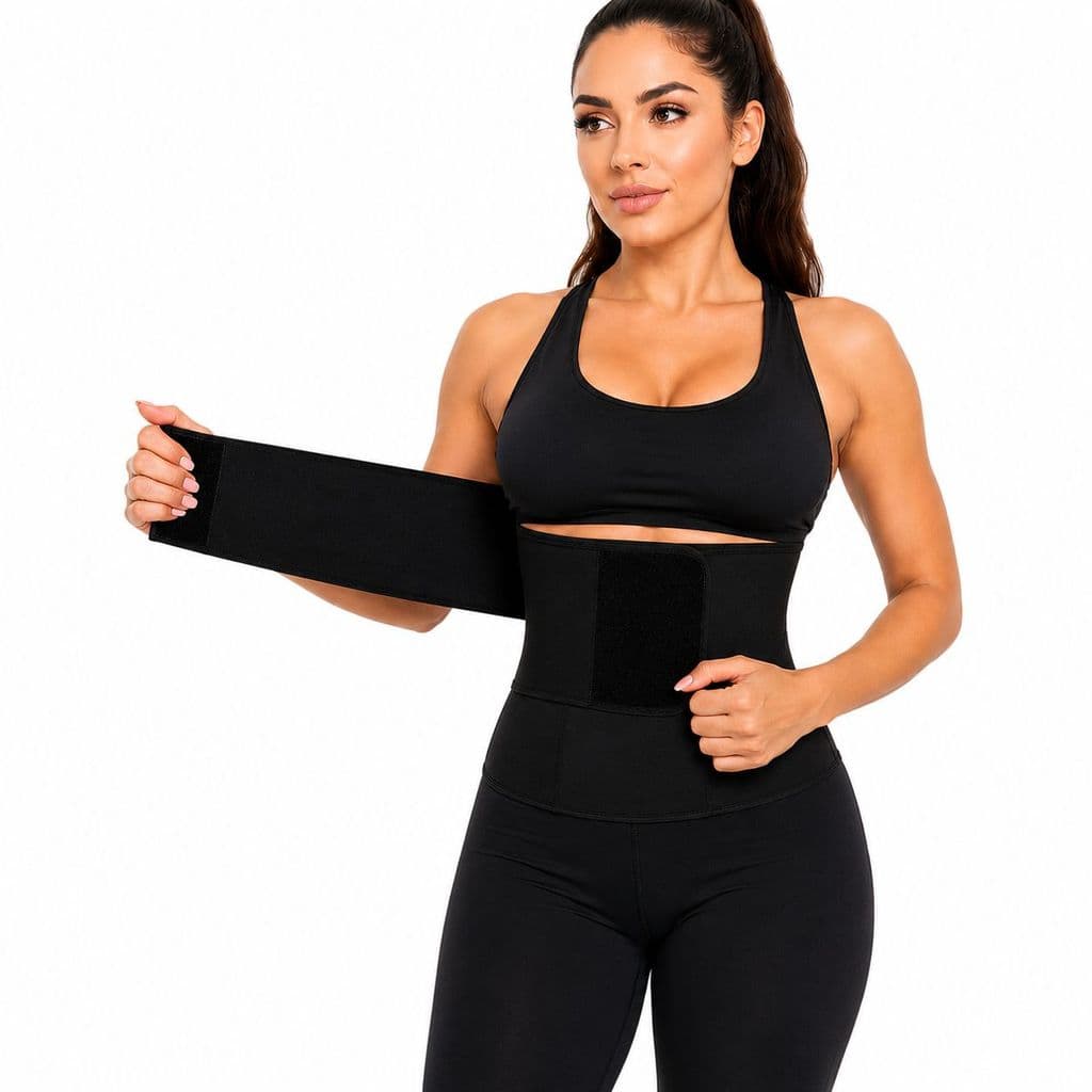 Cinta Modeladora 5 Metros Faixa Abdominal Cintura Pos Parto Alta Compressao Redutora de Medidas