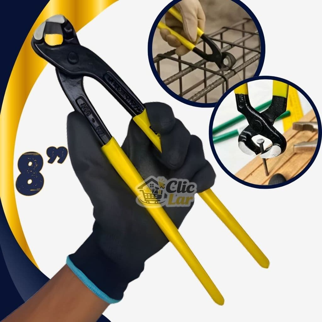 Torquês Profissional 8" Turquesa Torquesa Resistente Corta Arames Construção 8 Polegadas