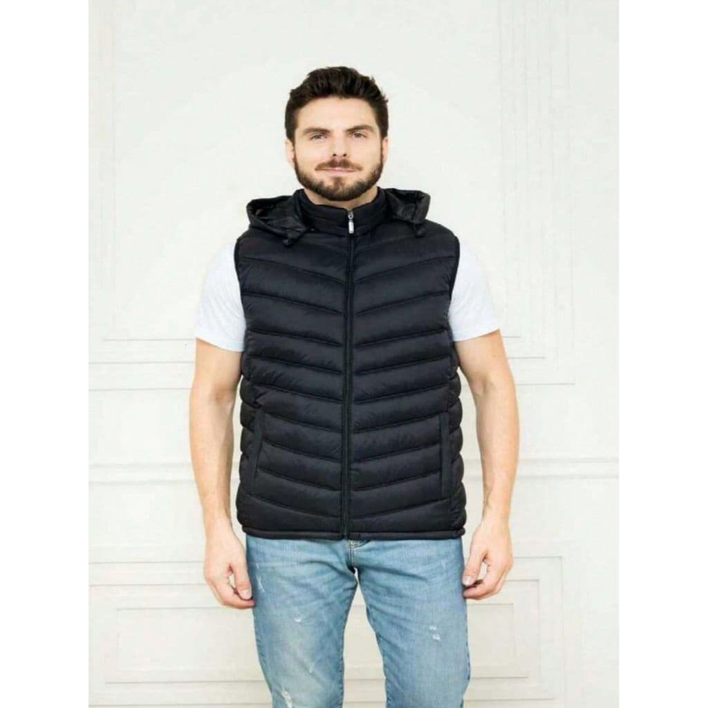 Colete masculino puffer jaqueta