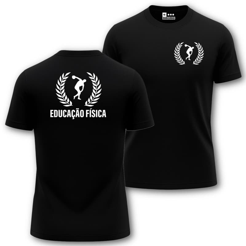 Camiseta EDUCAÇÃO FÍSICA PROFESSOR Uniforme Trabalho Camisa Masculina DRY FIT Profissão Profissional