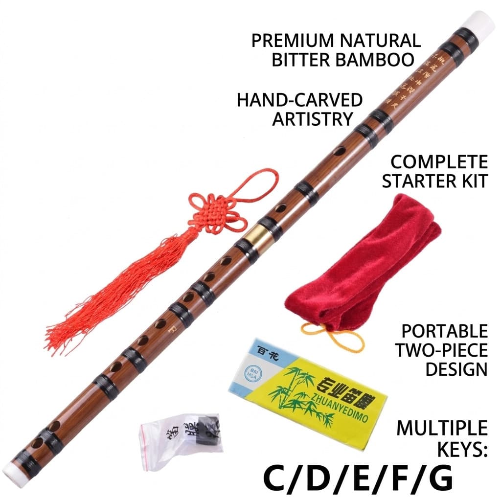 Flauta De Bambu De Alta Qualidade Profissional Flautas De Sopro Instrumentos Musicais Chinês dizi Transversal
