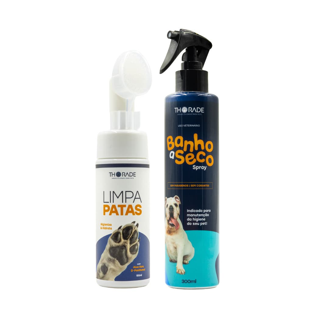 KIT  Banho a Seco + Limpa Patas  Thorade