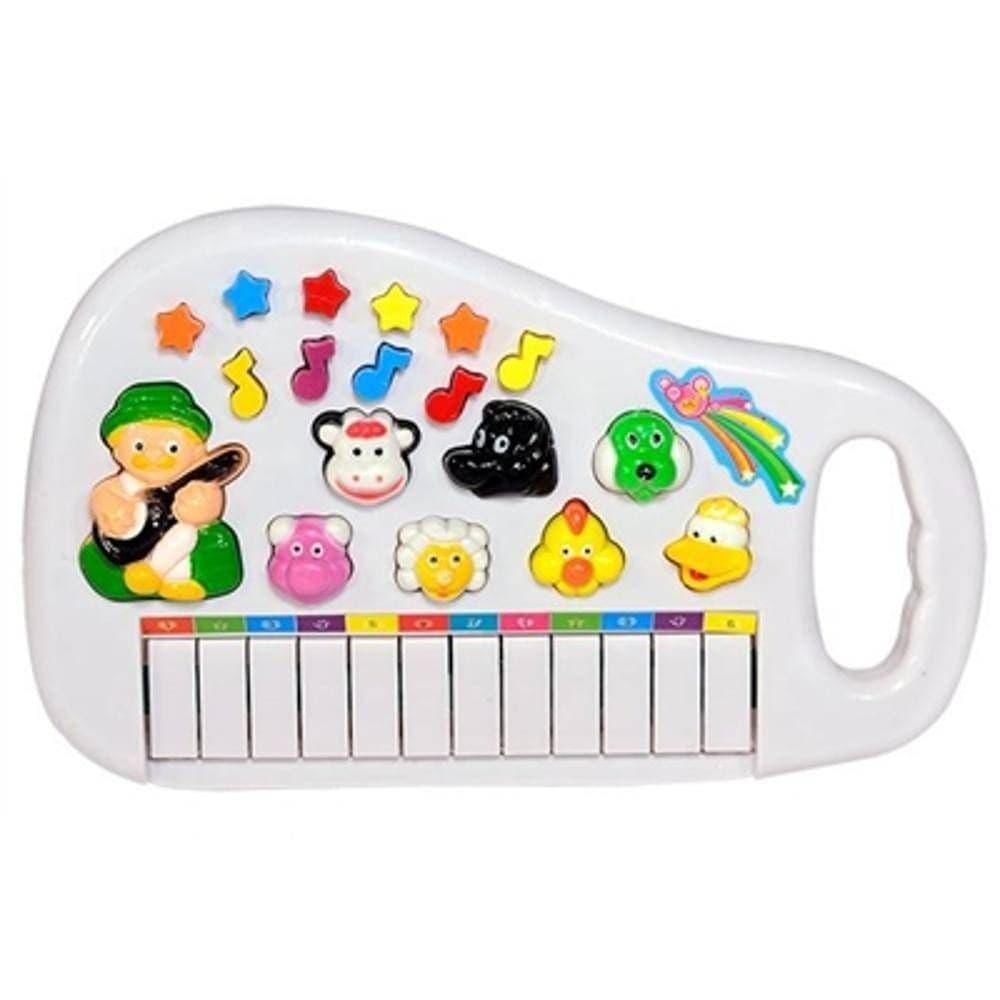 Teclado Infantil Piano Animal | Brinquedo Sensorial com Luz e Som