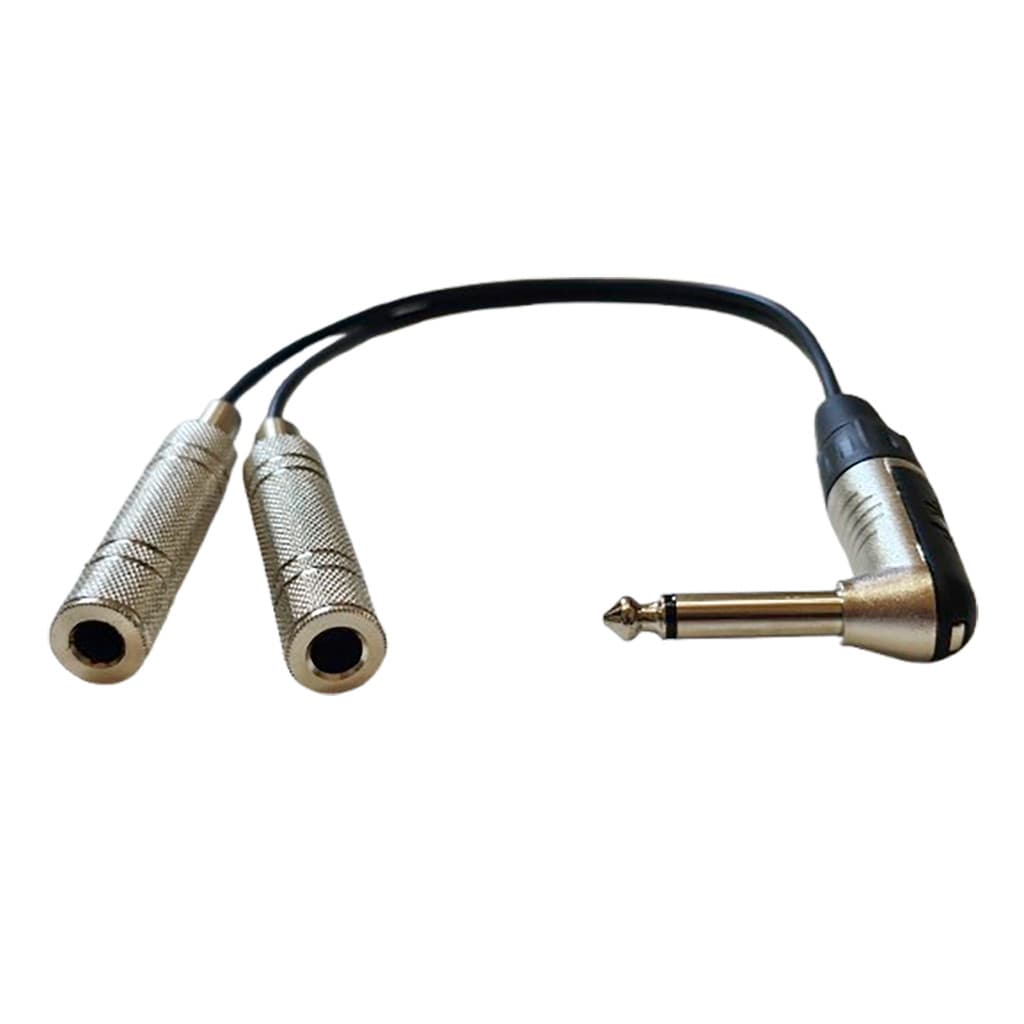 Adaptador Duplicador Splitter P10 Mono 90g Microfone Karaoke