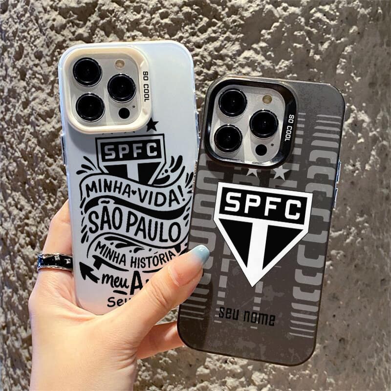 Capinha personalizada São Paulo Futebol Para iPhone 17 15 14 13 12 11 XS Max XR 13 14 Pro Max 16 15 Plus Case