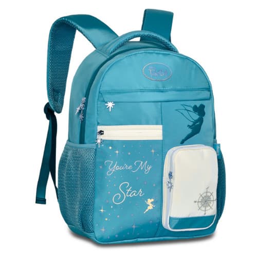 Mochila Costas Tinker Bell Disney Rosa ou Azul Juvenil Clio