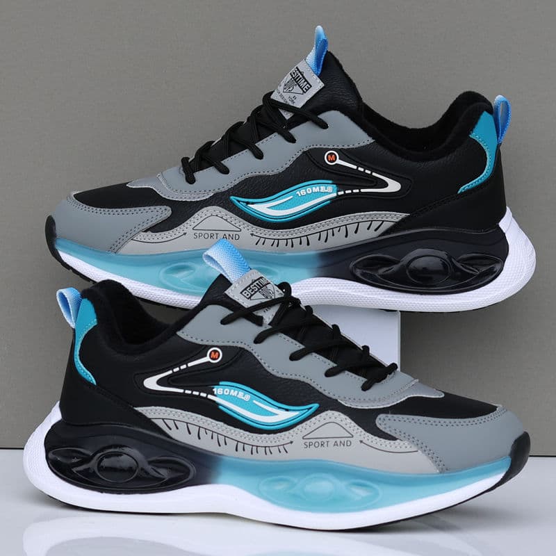 Sapatos masculinos 2025 novo estilo inverno forro de lã quente sapatos de algodão couro à prova dwaterproof água sapatos