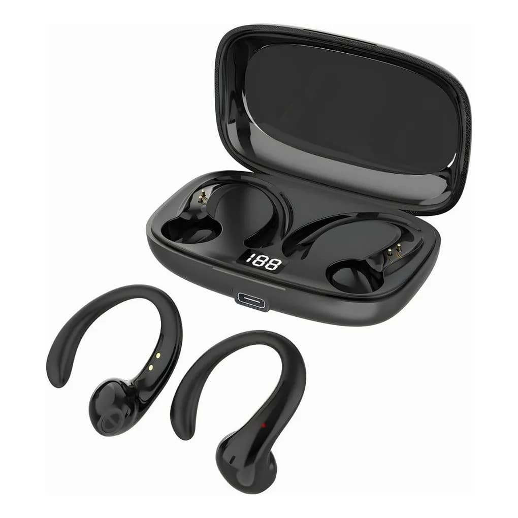 Fone Bluetooth Ows-15 Sem Fio 5.3 Touch Esportivo Preto