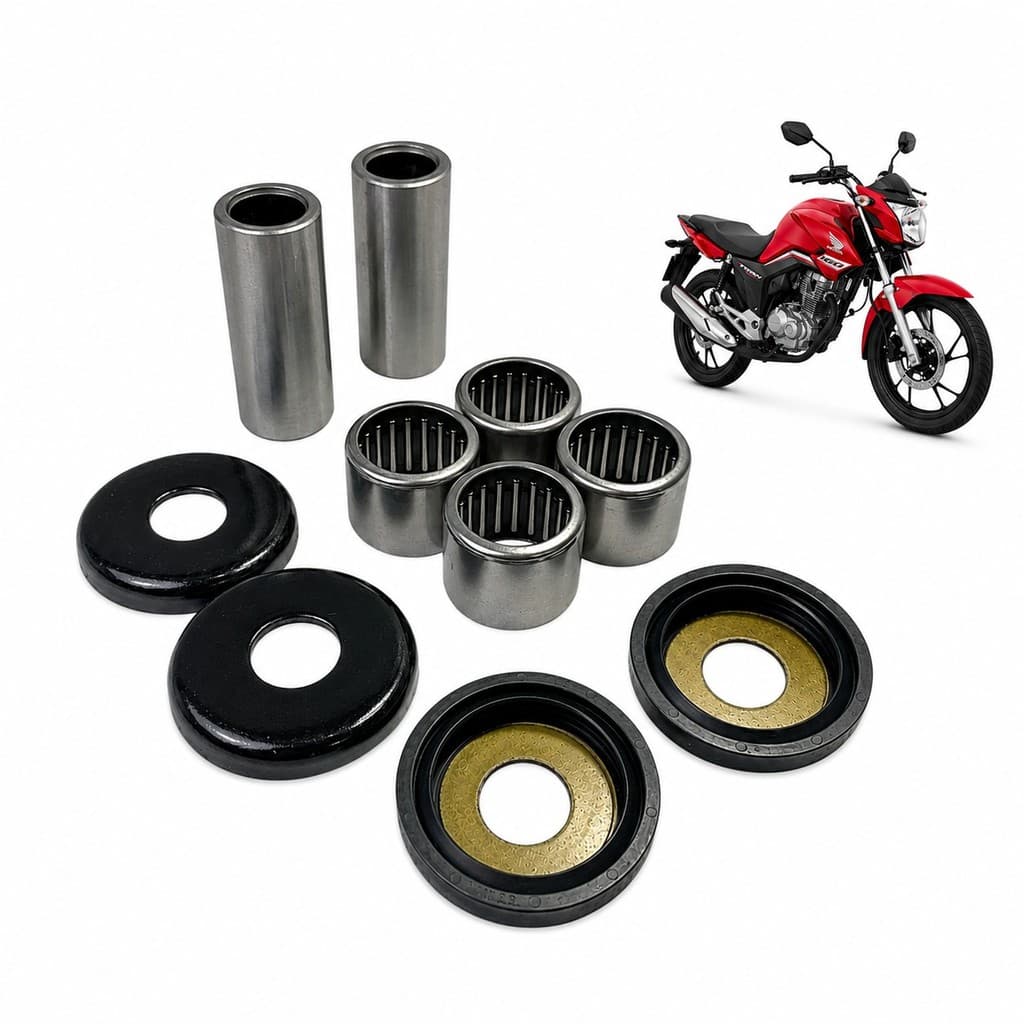 Kit 10 Pcs Bucha Balança Rolamento Agulha Fan Titan 160 2025