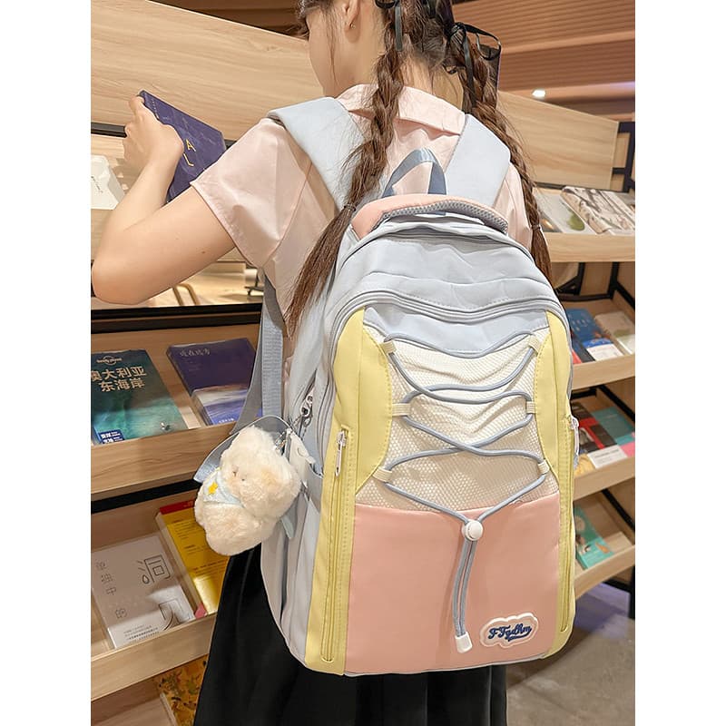 Mochila escolar para meninas do ensino médio, estudantes do ensino fundamental 2026, novo estilo, estudantes do ensino m