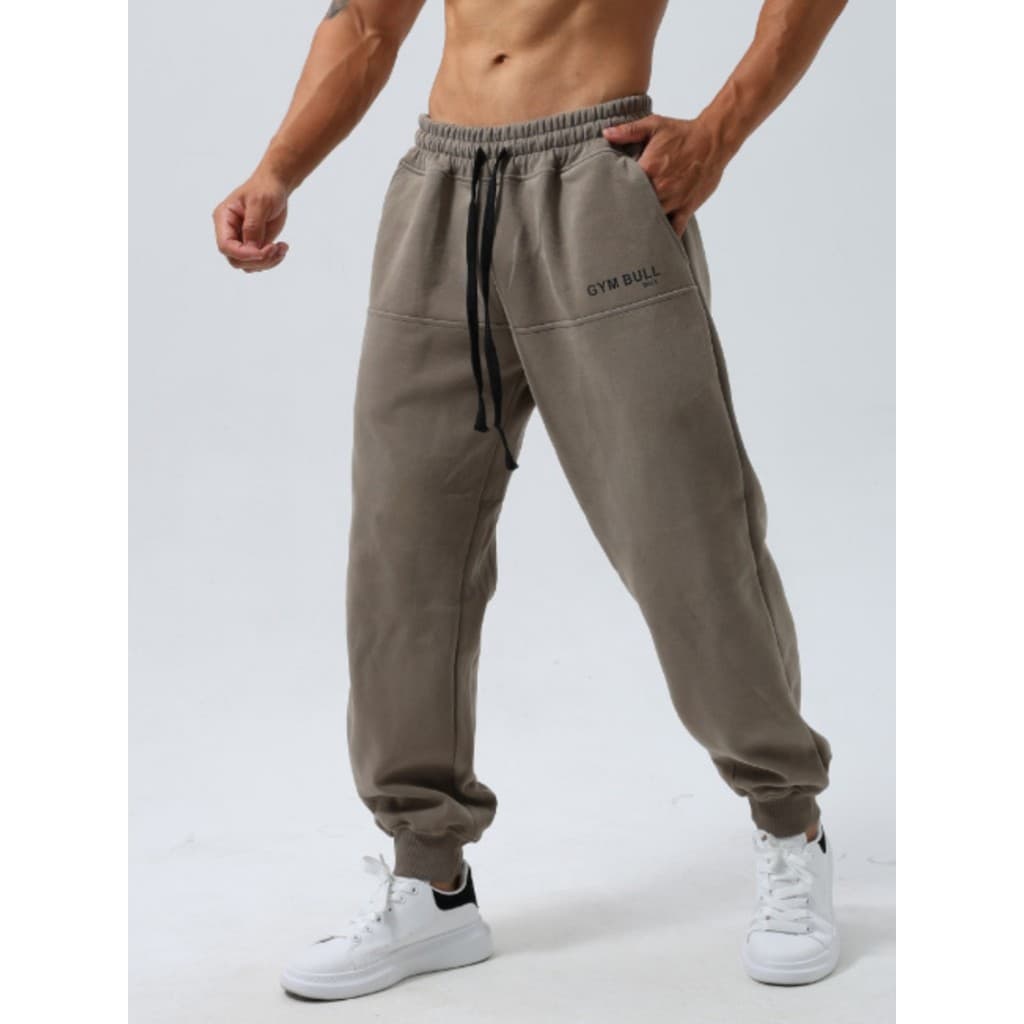 Calças esportivas masculinas soltas primavera outono estilo corrida treinamento basquete calças de Fitness americano Cas