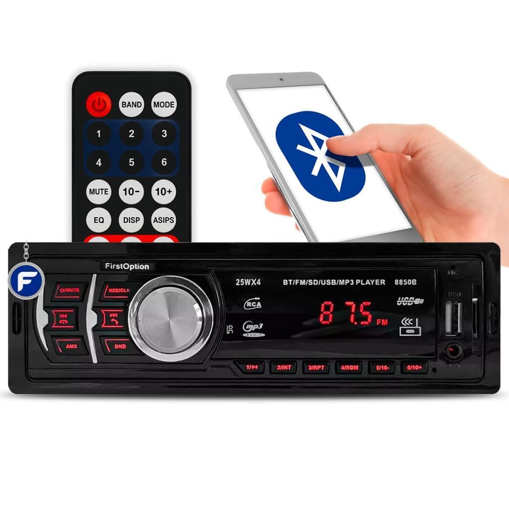 Aparelho De Som Carro Radio Automotivo Bluetooth Pendrive Sd Rádio