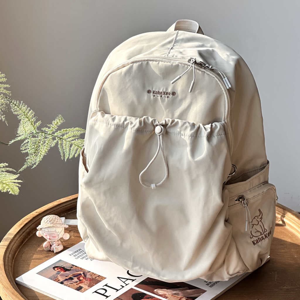 Contador novo estilo Ultra-leve mochila feminina de grande capacidade leve cordão mochila estudante saco de escola saco