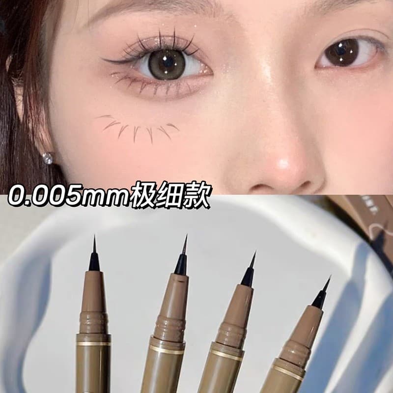 0.005mm delineador sem manchas à prova d'água de longa duração marrom feminino cílios inferiores sweetmint caneta deline