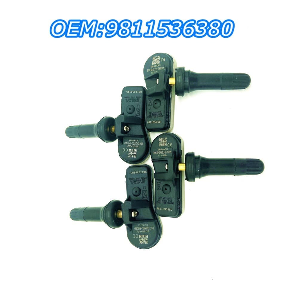 Novo Sensor De Monitor De Pressão Dos Pneus TPMS 4 Pçs/Lote 9811536380 9802003680 Para Citroen C4 C5 DS4 DS5