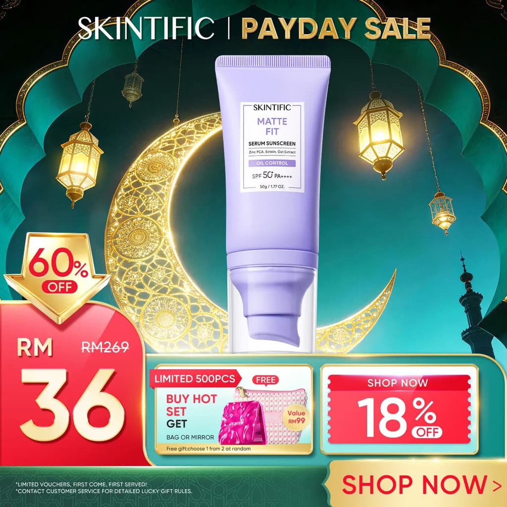Protetor Solar Matte SKINTIFIC – Controle de Oleosidade Durante Todo o Dia + Proteção UV SPF50+ PA+++ Protetor Solar Lev