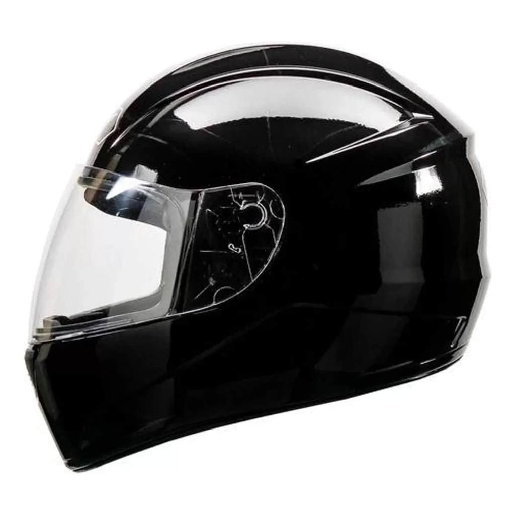 Capacete Fechado F9 HG Classic Preto  Fly Unissex Feminino Masculino