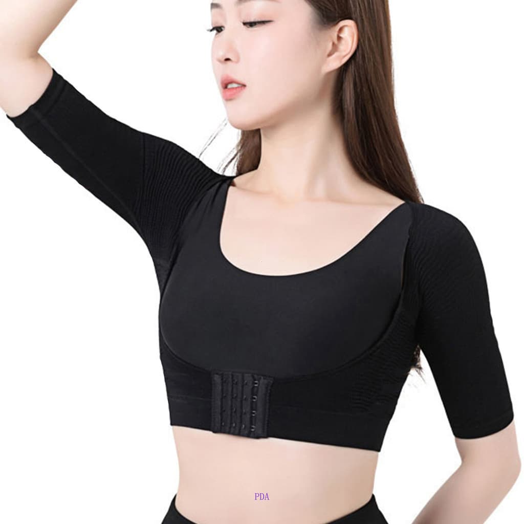 PDA Modelador De Braço Para Mulheres , Pós-Cirurgia , Lipo , Mangas De Compressão , Emagrecimento , Faja , Fechamento Fr