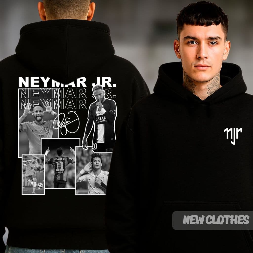 Moletom Canguru Neymar Junior Futebol Jogador Seleção Brasileirão Goat Ídolo Brasil