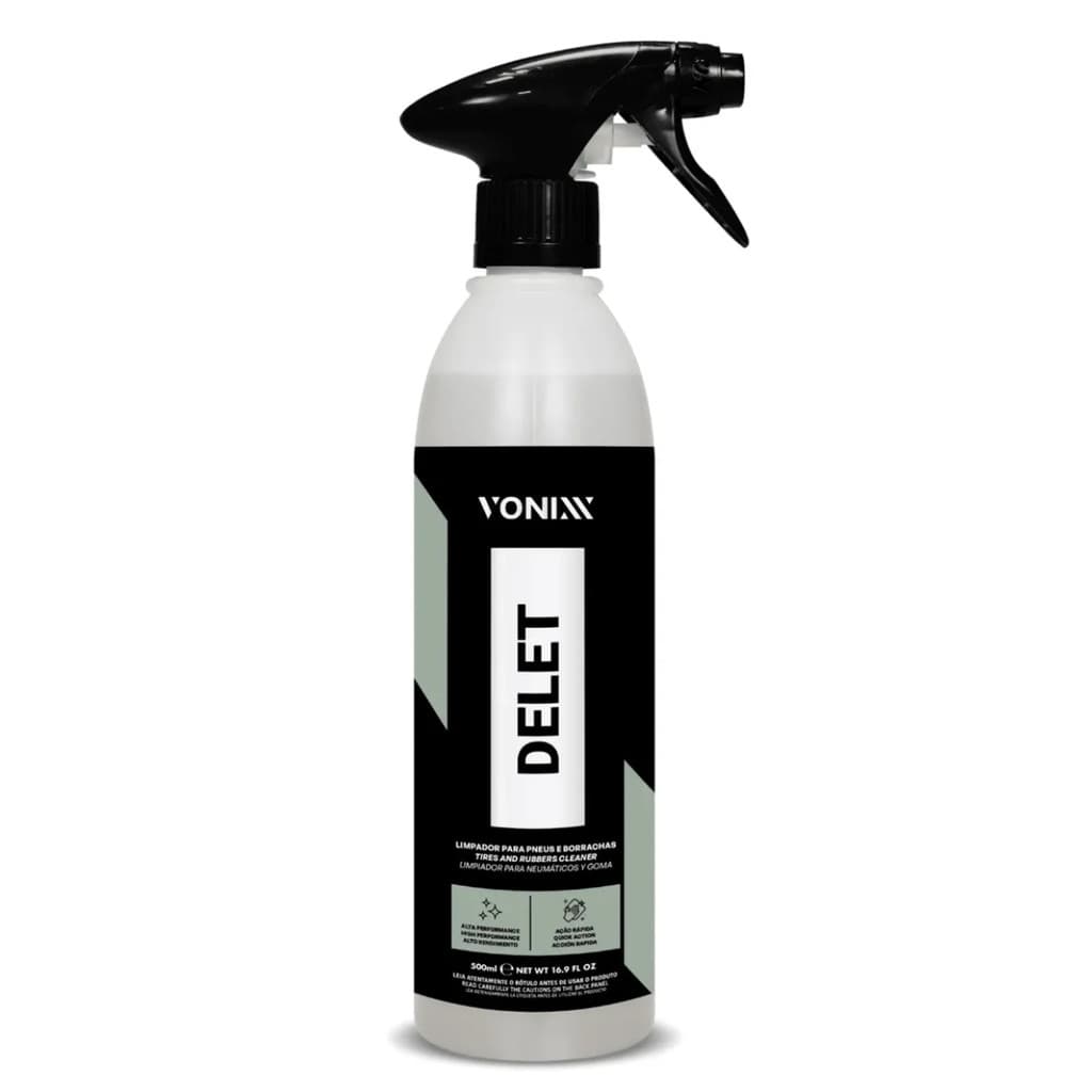 Delet Limpador Para Pneus E Borrachas 500ml Vonixx