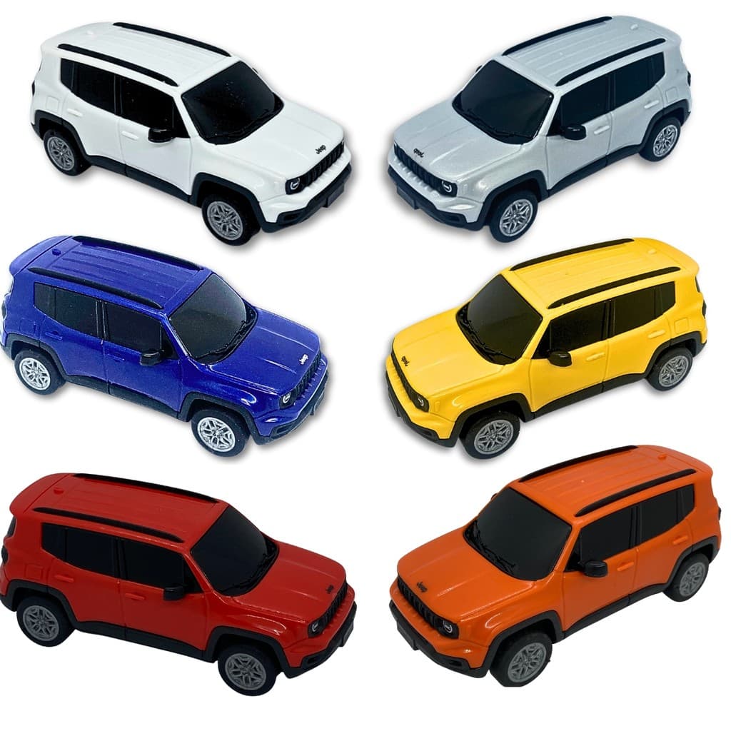 Jeep Renegade Brinquedo 1:30 + Chaveiro Coleção