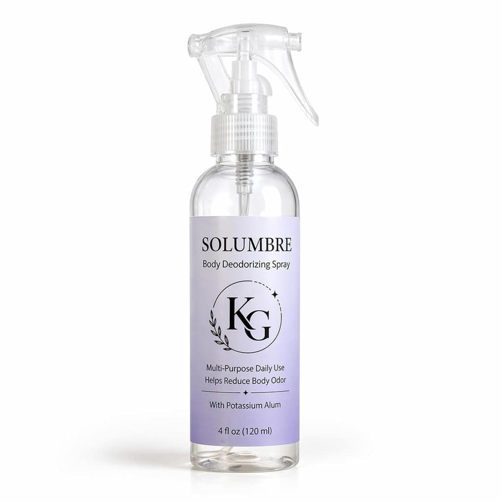 SolumbreSpray, Spray de Frescor Corporal para Uso Diário, Névoa Multiuso para Axilas, Pés e Partes Externas, Fórmula Lev