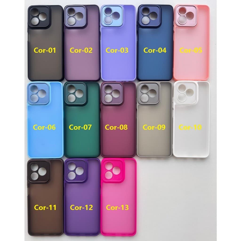 Capa Capinha de Celular Para Realme Note 50 60 C51 C53 C55 C61 C63 C67 -  Capa Fosca Translúcida / 28RL - CP 028