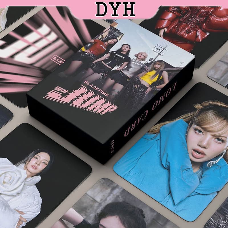 55 peças/caixa, cartões fotográficos holográficos BLACKPINK, álbum JUMP, KPOP LOMO EWVU