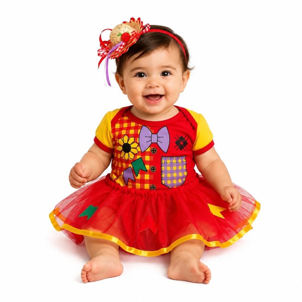 Body Bebê Infantil Menino Menina Mêsversário Temático Festa Junina Super Confortável Promoção