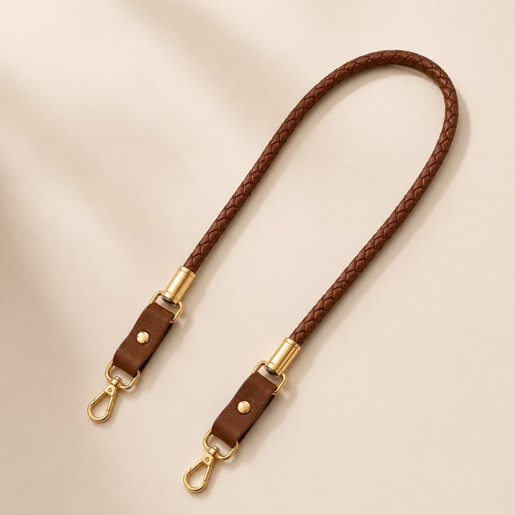 Alça Bolsa Trançada 60 cm Elegante Premium Feminina Estilosa Moderna Acessórios Artesanal Resistente