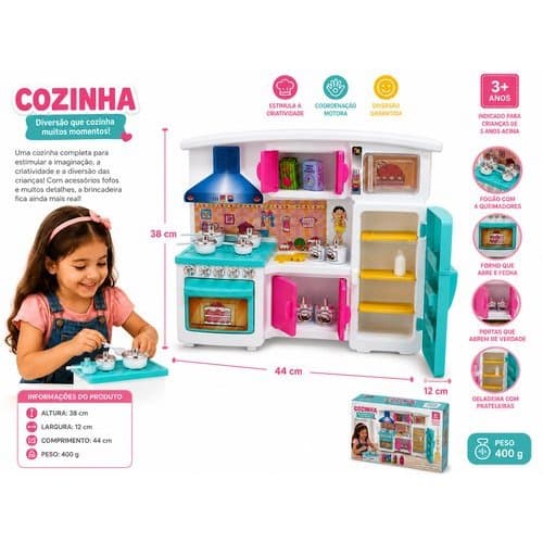 Cozinha Infantil Brinquedo Magali Temática Miniaturas Cute Criativa Educação