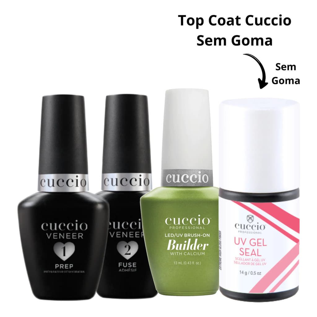 Kit Blindagem Calcium 13ml Com Uv Gel Seal Clear