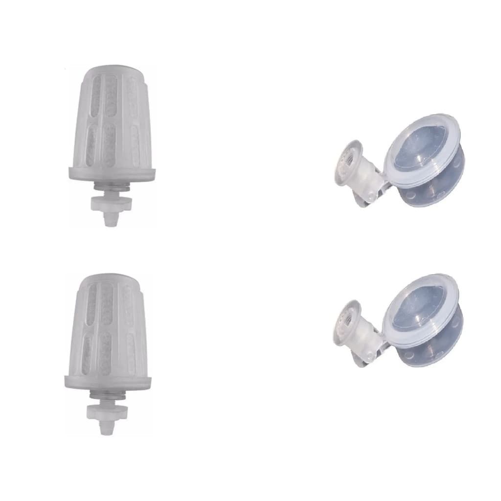 Kit 2 Vela Carvão Ativado + 2 Boia Filtro de Barro Plástico