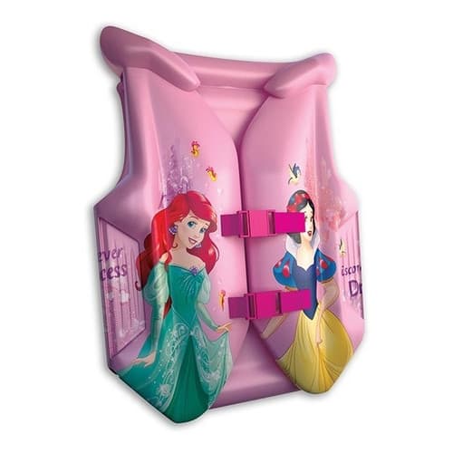 Colete Inflável Infantil Princesas Piscina Criança Menina Boia Braçadeira Flutuador Segurança