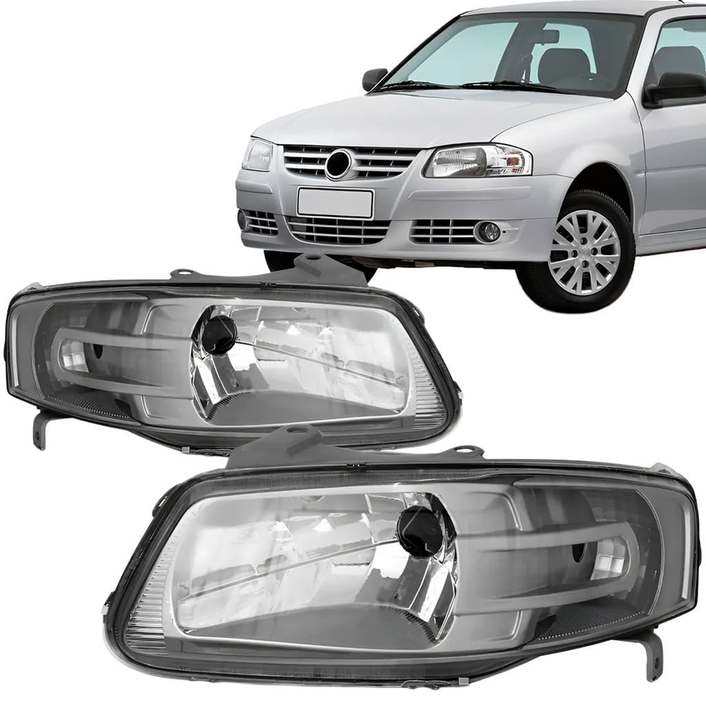 Farol Gol G4 2005 2006 2007 2008 2009 2010 2011 2012 2013 2014 Máscara Cinza