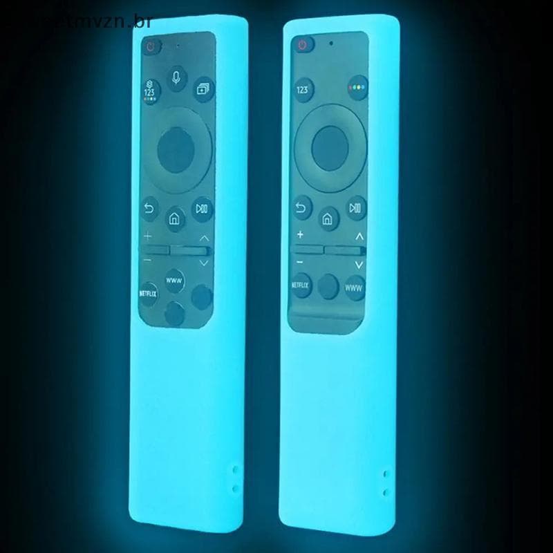 sweetmvzn Capa De Controle Remoto Macia De Silicone Protetor Luminoso À Prova De Choque Para Solar Samsung BN59-01385 E
