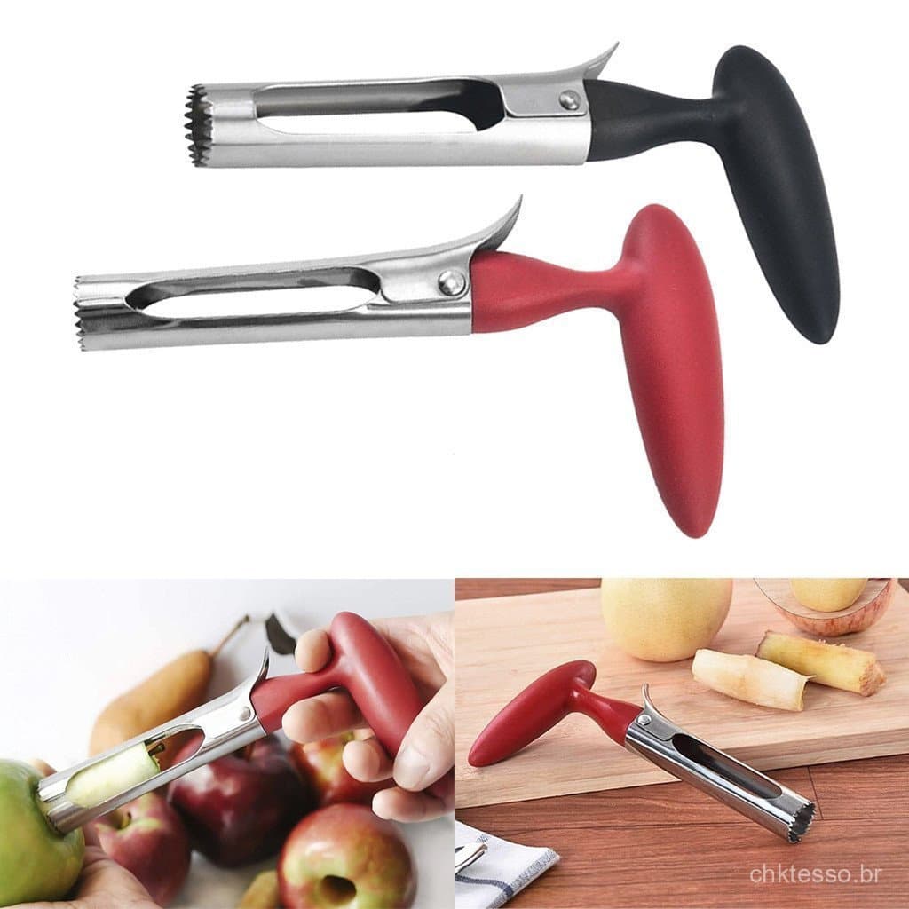 1 Pçs Premium Apple Corer Aço Inoxidável Maçã Peras Núcleo Removedor Ferramenta Cortador De Frutas Semeador Slicer Cozin