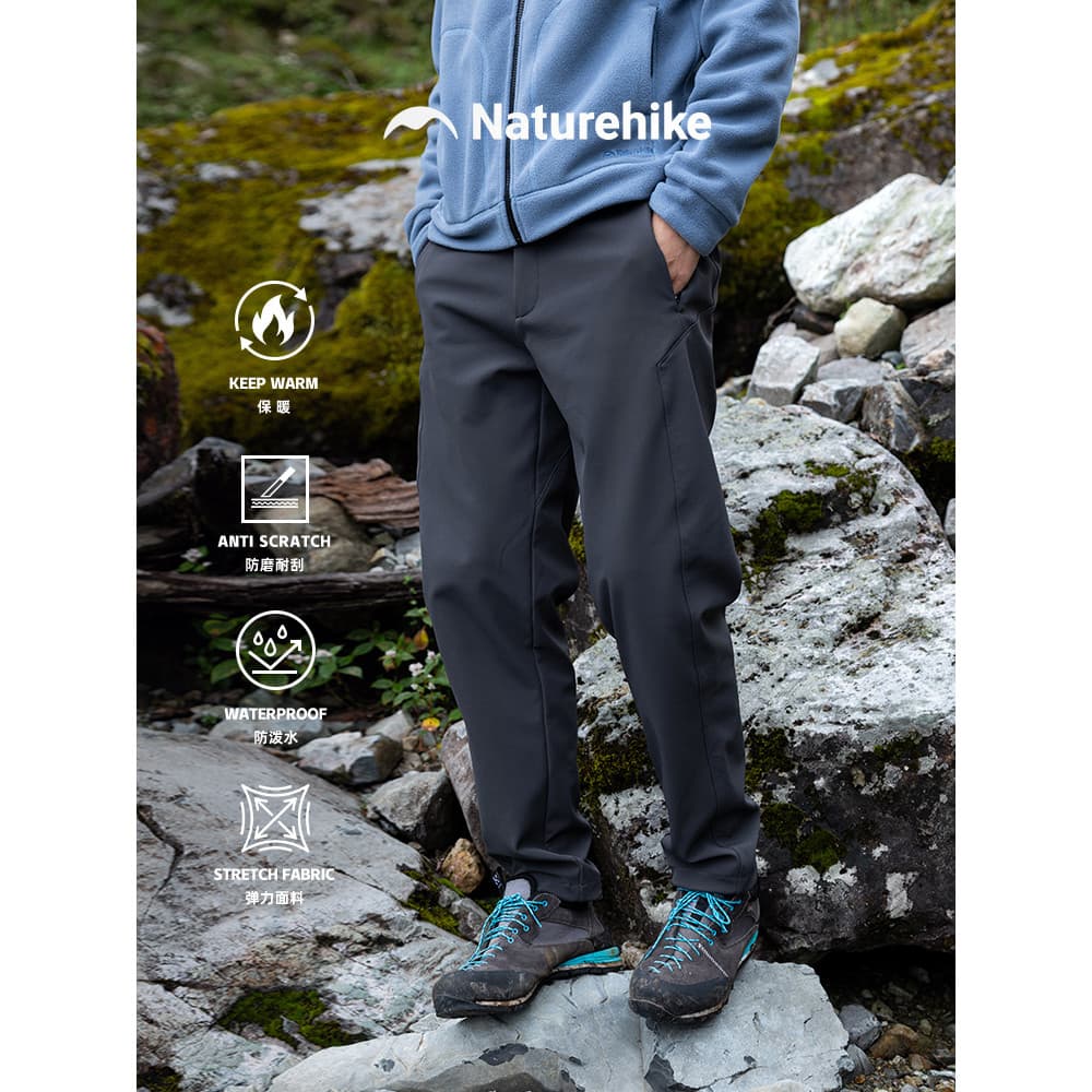 Norueguês Casual caminhadas calças mais veludo ao ar livre 2025 quente masculino calças de lã repelente de água calças d