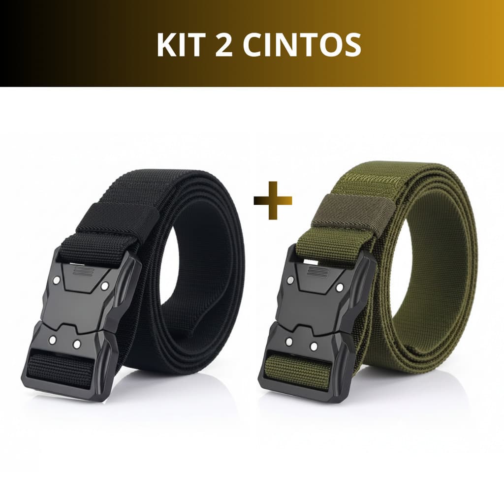 Kit 2 Cinto Tático Masculino Social Versátil Estiloso Promoção