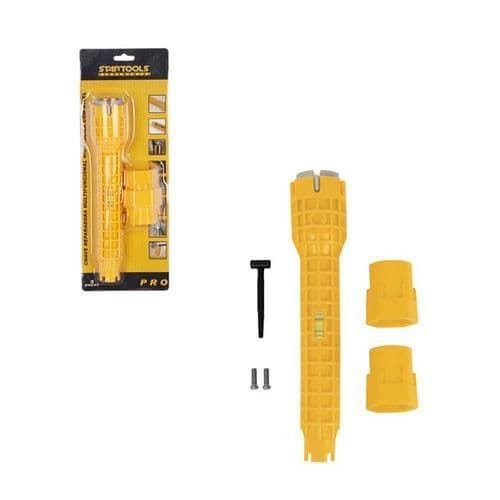 Chave Ajustavel Multiuso Torneira Conjunto 5 Pecas Amarelo Resistente
