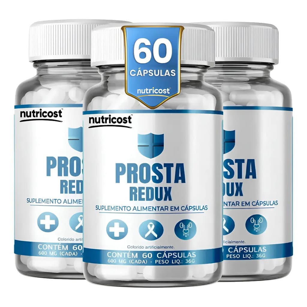 3 Prosta Redux 60 Caps Original Saúde Da Próstata Envio Full