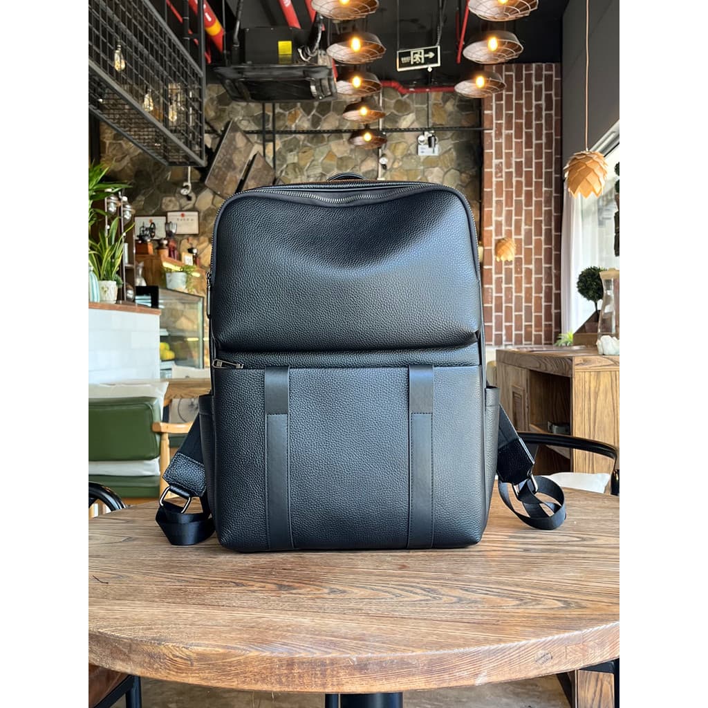 Mochila de negócios de couro genuíno completo masculino viagem de curta distância Commuter moda High-end sentimento moch