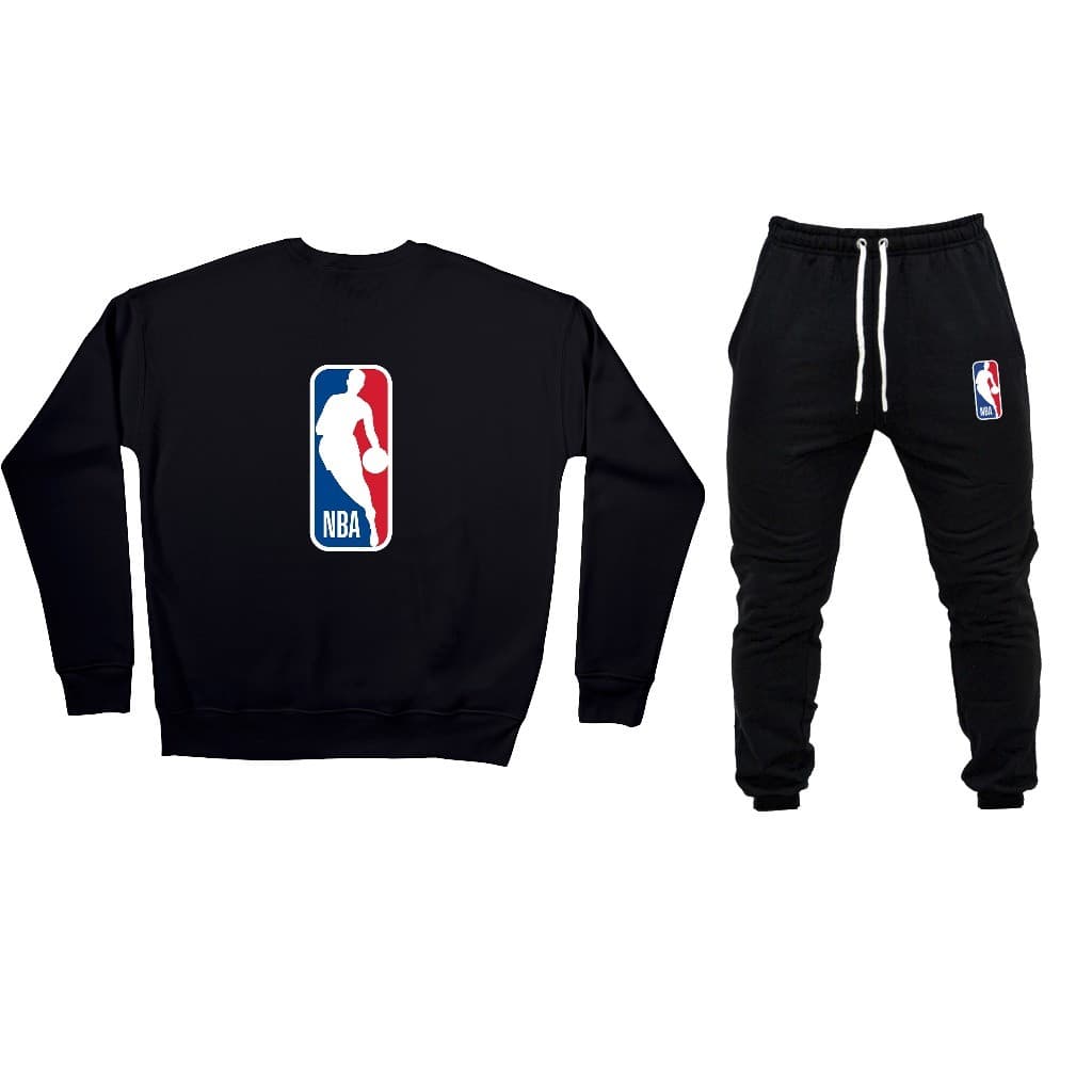 Conjunto De Moletom Masculino Calça Bolso e Blusa de Frio Careca Sem Capuz NBA