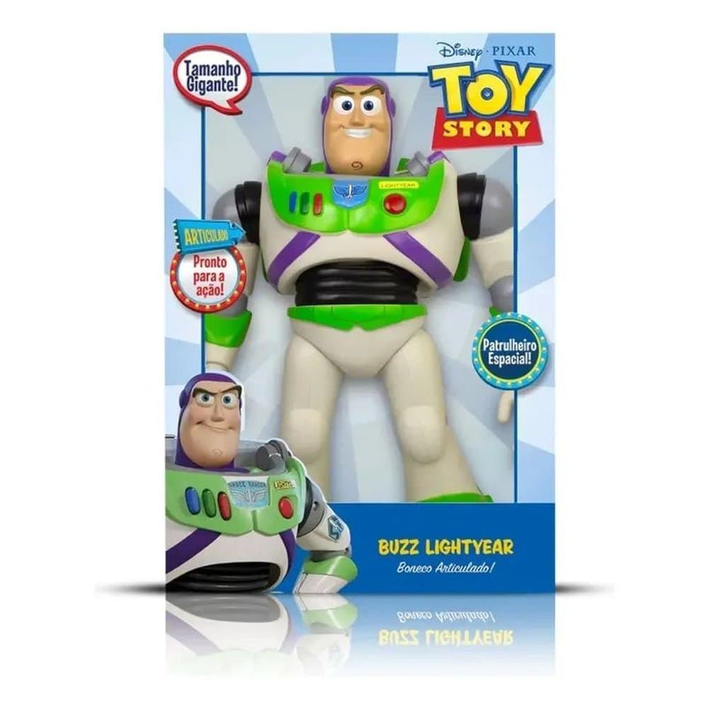Boneco Buzz Lightyear Gigante 50cm Toy Story Articulado