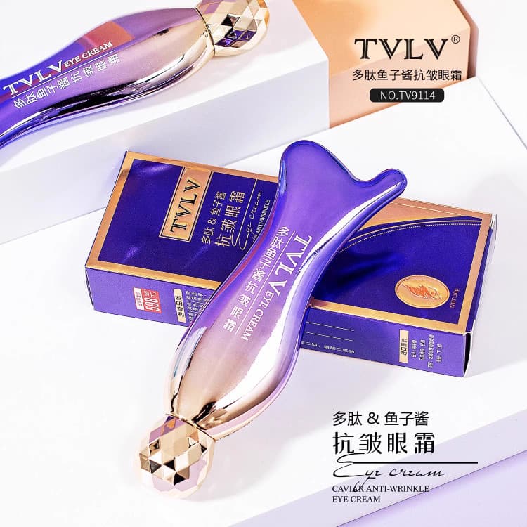 Peptídeo Caviar Anti-rugas creme para os olhos hidratante massagem firmador linhas finas olheiras essência para os olhos