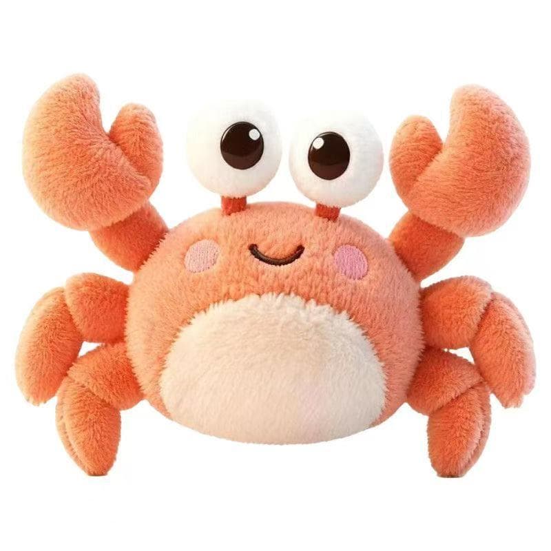Brinquedo de Pelúcia de Caranguejo Fofo e Adorável, Boneco de Animal Simulado, Almofada Decorativa para Crianças