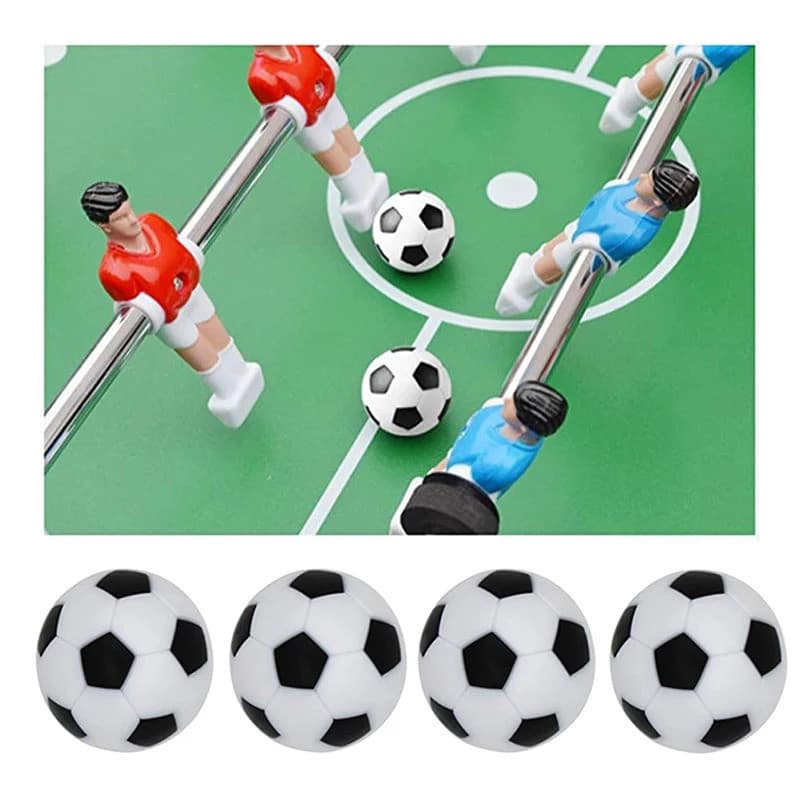 8/10 peças de bolas de futebol de resina de 32mm para substituição em jogos de futebol de mesa, bolas oficiais para jogo