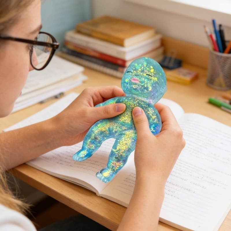 Brinquedo De Boneca De Descompressão De Recuperação Lenta-Beliscando Bola De Ventilação Educacional Musical Para Alívio