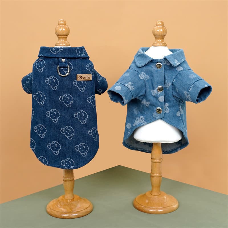 Coleira de Tração Estilo Cowboy para Cães e Gatos, Roupas para Cães Pequenos e Médios, Acessórios para Animais de Estima
