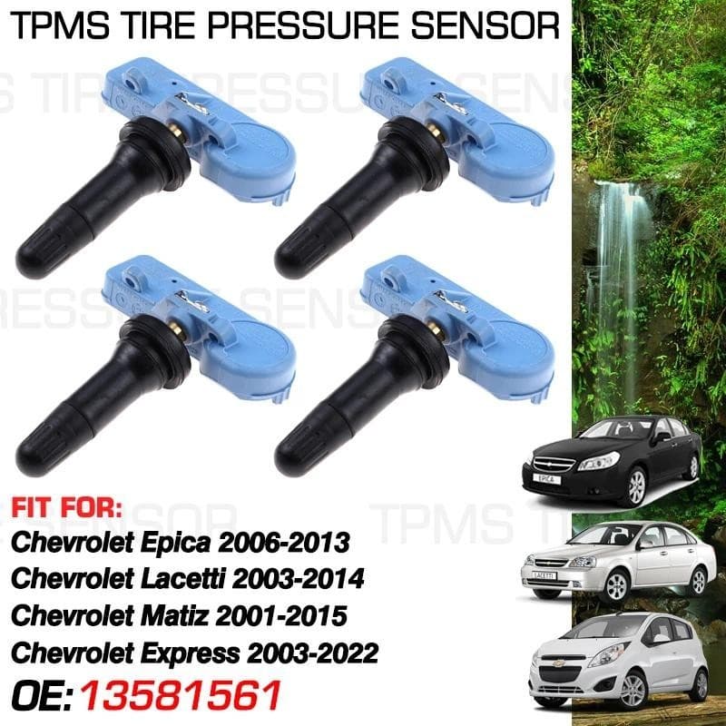 433 Mhz 13581561 13581562 Para Chevrolet Epica Lacetti Chevy Matiz Express 2500 2003-2022 Monitor De Pressão Dos Pneus A